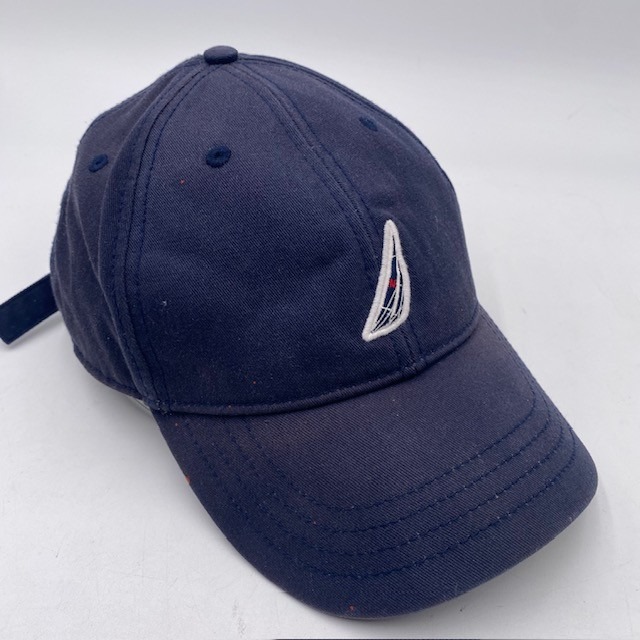 Nautica JClass Logo Baseball Cap Hat Osz Navy Blue Cotton Strapback Dad Hat Seo